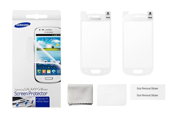 Samsung skærmbeskytter til Samsung Galaxy S3 Mini - Hvid