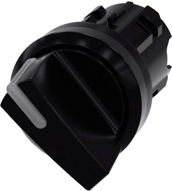 Siemens 3SU1002-2BF10-0AA0 Vippekontakt Plastfrontring, Oplyst Rocker Sort 1 x 90 ° 1 stk.