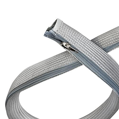 LogiLink kabelslange med lynlås, 2,0 m, grå af polyester, slid-, træk- og formfast, slagfast, - 1 stk (KAB0074)