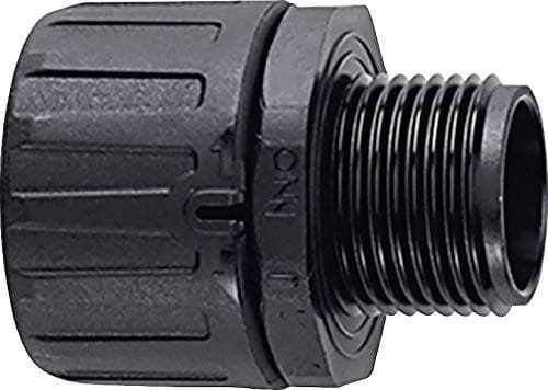 HellermannTyton 166-21009 HG67-S-M63-PA66-BK Slangkoppling Svart Rak 1st.