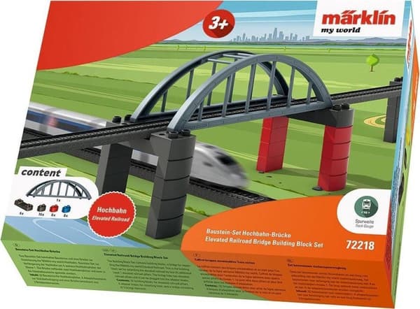 Marklin Byggklossset Järnvägsviadukt My World H0 39-delat Multifärg