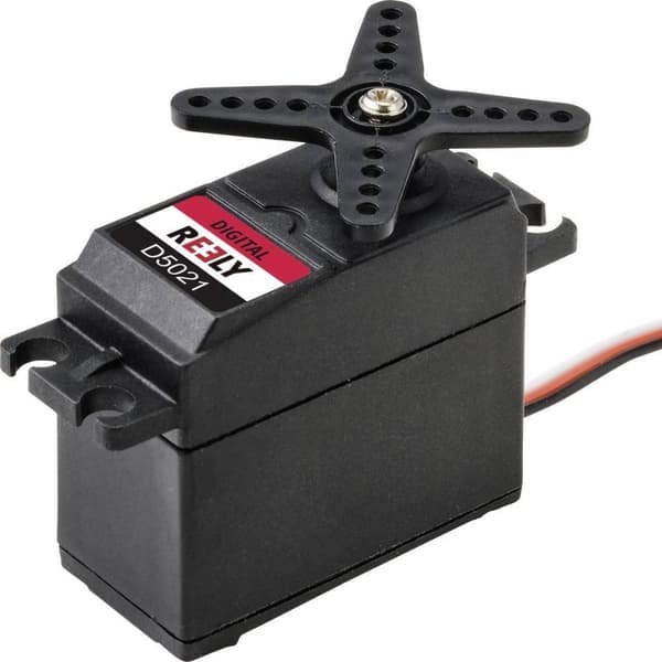 Reely Standard servo D5021 Digital servo Materiale (drev): Plastikstiksystem: JR