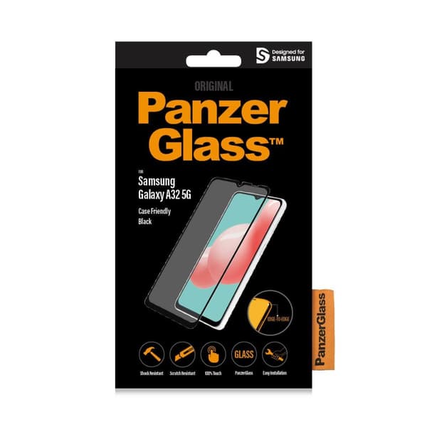 PanzerGlass Case Friendly Skærmbeskytter til Samsung Galaxy A32 (5G) - Sort