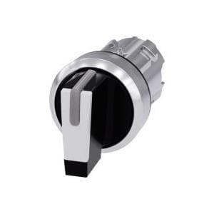 Siemens kiertokytkimen eturengas metalli, kiiltävä musta, valkoinen 2 x 45 ° SIRIUS ACT 3SU1052-2BL60-0AA0 1 kpl (3SU1052-2BL60-0AA0)