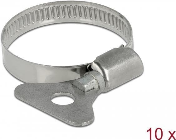 Delock - Slangeklemme - egnet til 25 - 40 mm slange (pakke med 10) (19579)