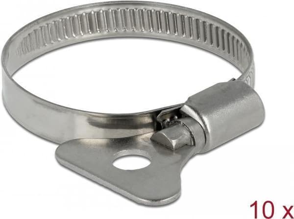 Delock - Slangeklemme - velegnet til 32 - 50 mm slange (pakke med 10) (19580)