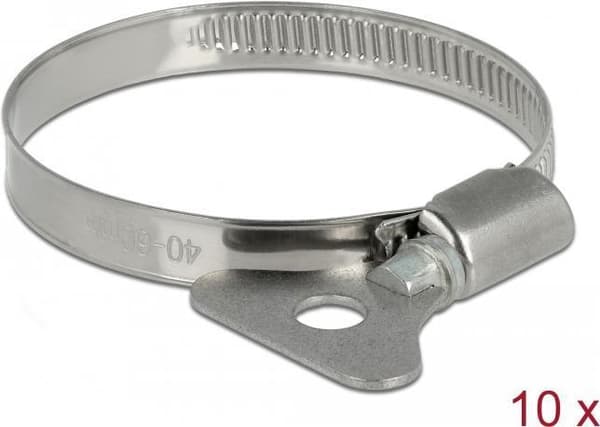 Delock letkunkiristin siipimutterilla 40-60 mm 10 kappaletta metallia