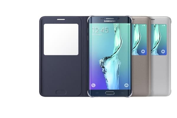 Samsung S view cover - sølv - til Samsung G928 S6 edge+