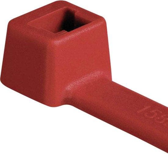 HellermannTyton standard kabelbindere, indvendigt takkede (L x B) 210 mm x 4,6 mm T80R-N66-RD-C1 Farve: rød 100 stk. HellermannTyton (116-08012)