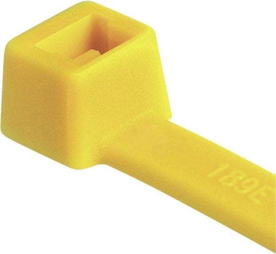 Hellermann Tyton T50R johdinsiteet polyamidi keltainen 100 kpl (111-04805)
