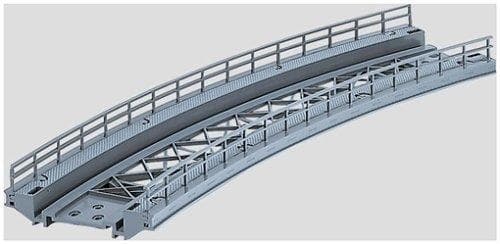 Märklin 7569 - Buet rampestykke, mål H0 Grå