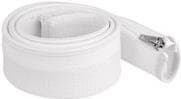 Delock - flettet slange - 50 mm diameter med lynlås - 1,0m - hvid (20823)