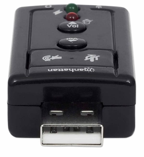 Manhattan Hi-Speed USB 2.0-3D 7.1 lydadapter sort