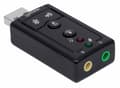 Miniatyrbillede 6 af 8: Manhattan Hi-Speed USB 2.0-3D 7.1 lydadapter sort