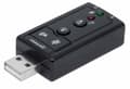 Miniatyrbillede 1 af 8: Manhattan Hi-Speed USB 2.0-3D 7.1 lydadapter sort