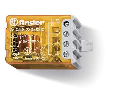 Finder overspændingsafbryder forsænket 1 stk. 27.05.8.230.0000 2 NO kontakter 230 V/AC 10 A 2300 VA (27.05.8.230.0000)
