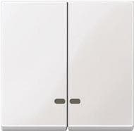 Merten MEG3420-0325 dobbeltvippe med kontrolvindue, aktiv hvid blank, System M