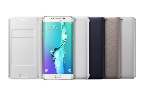 Samsung flip-plånbok - silver - för Samsung G928 S6 edge+