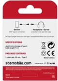 Pikkukuva 3 / 4: SBS USB-C - AUX 3,5 mm -sovitin - valkoinen
