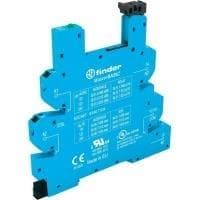 Finder relæbase med holdeklemme, med LED, med EMC undertrykkelseskreds 1 stk. 93.60.7.024 Serie 34 34.51 (93.60.7.024)