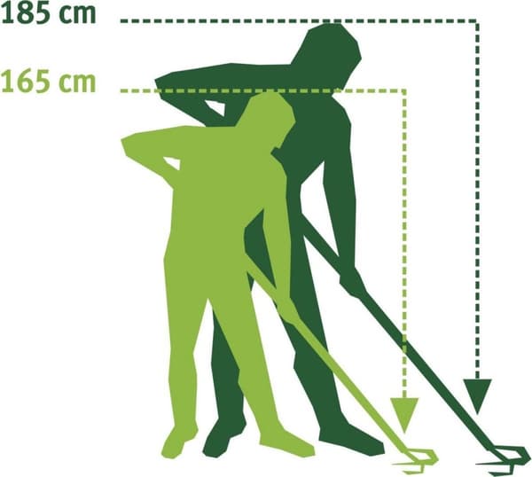 WOLF-Garten alumiinikahva ZMi 15 pituus 144 cm - Kevyet Multi-Star® kahvat