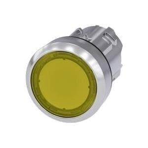 Siemens painiketoimilaite litteä, eturengas metallia, korkeakiiltoinen keltainen SIRIUS ACT 3SU1051-0AB30-0AA0 1 kpl (3SU1051-0AB30-0AA0)