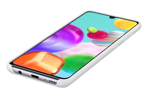 Samsung Silikonfodral - Samsung Galaxy A41 - Vit