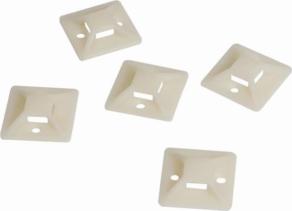 Nippusidekiinnikkeet, itseliimautuva, nippusiteen pidike: 9,1 x 2,6 mm, 100 kpl, LogiLink® [KAB0043] (KAB0043)