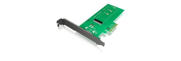 RaidSonic ICY BOX IB-PCI208 - Lagringskontroller - M.2 (M.2) - M.2-kort - 39 GBps - PCIe 3.0 x4 - grön