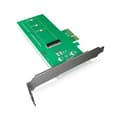 Miniatyrbild 1 av 3: RaidSonic ICY BOX IB-PCI208 - Lagringskontroller - M.2 (M.2) - M.2-kort - 39 GBps - PCIe 3.0 x4 - grön