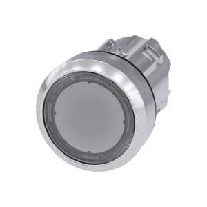 Siemens trykknapaktuator flad, frontring metal, højglans klar SIRIUS ACT 3SU1051-0AB70-0AA0 1 stk (3SU1051-0AB70-0AA0)