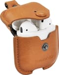 Miniatyrbild 2 av 4: TERRATEC AirBox skyddsfodral för AirPods Formfast PU Läder ljusbrunt