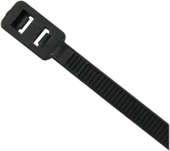 Buntband med dubbelt huvud 100 stycken 300mm - svart (59976S)