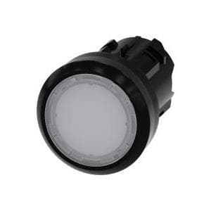 Siemens trykknapaktuator flad, frontring plast hvid SIRIUS ACT 3SU1001-0AB60-0AA0 1 stk (3SU1001-0AB60-0AA0)