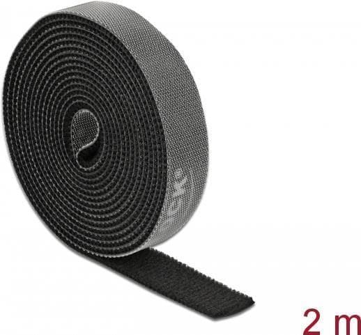 DeLOCK - kabelbinderulle - 2,0m - sort (18383)
