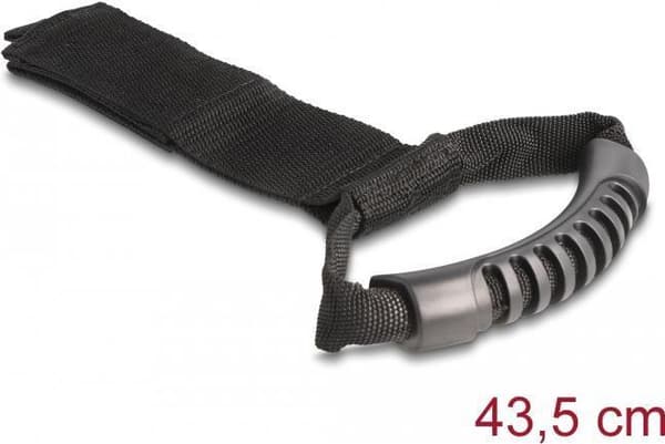Delock skulderrem med velcrolukning L 435 x B 50 mm sort 2 stk (19588)