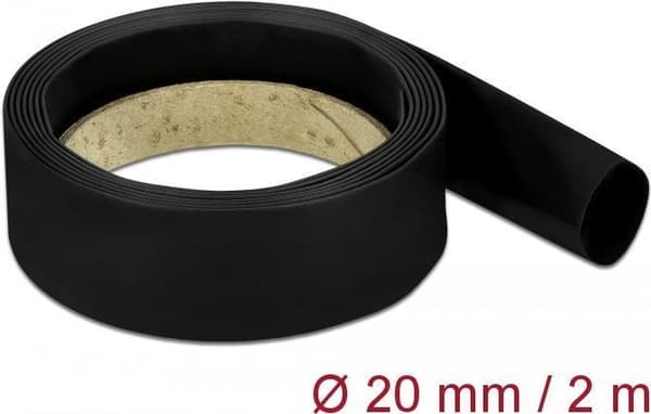 Delock kutisteputki 2 mx 20 mm musta (18985)