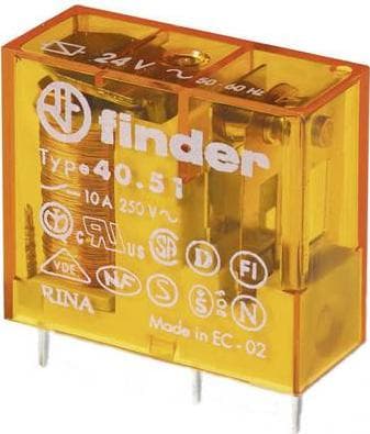 Finder printstrømrelæ 24 VAC 1,2 VA (40.51.8.024.0000)