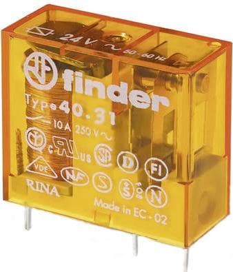 Finder printstrømrelæ 24 VAC 1,2 VA (40.31.8.024.0000)