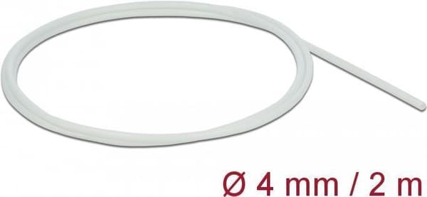 Delock beskyttende ærme glasfiber fletning 2 mx 4 mm hvid (18925)