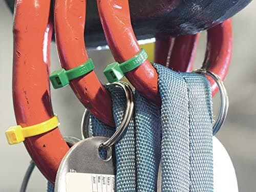 HellermannTyton 111-03004 Polyamidipunainen 100kpl - Johdinside (15 cm, 3,5 mm, 1,2 mm, 100 kpl)