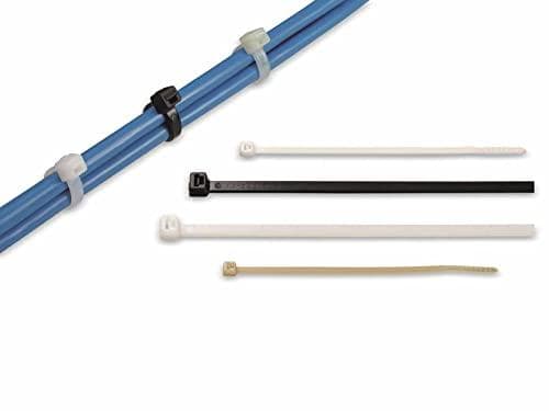 HellermannTyton 111-03004 Polyamidipunainen 100kpl - Johdinside (15 cm, 3,5 mm, 1,2 mm, 100 kpl)