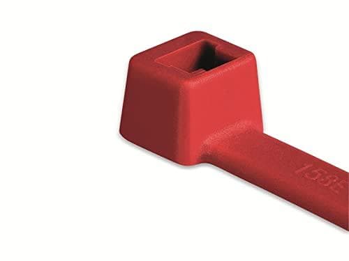 HellermannTyton 111-03004 Polyamidipunainen 100kpl - Johdinside (15 cm, 3,5 mm, 1,2 mm, 100 kpl)
