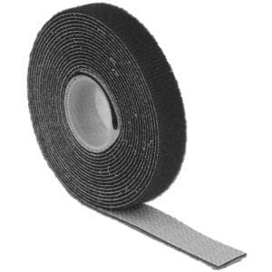 Delock velcrobånd på rulle L 3 mx B 13 mm sort (18710)