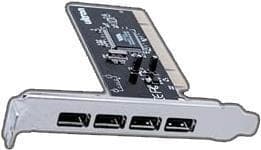 Terratec Ultron UHP-400 - USB-adapter - PCI - USB 2.0 x 4 (20753)