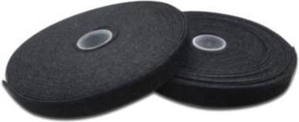 Digitus AK-770905-100-S Velcro Til bundtning, Til påsyning af løkkedel, Krog og løkkedel, Krogdel (LxB) 10 mx 15 mm Sort 1 stk.