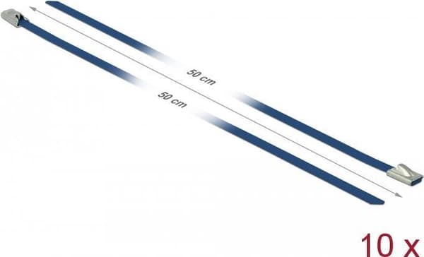DeLOCK - Buntband - 50 cm - Blå (pack med 10) (18796)