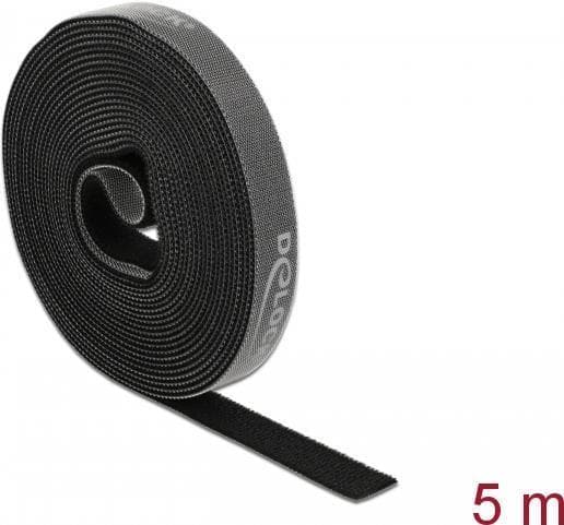 DeLOCK - nippusiderulla - 5,0 m - musta (18384)