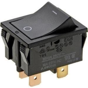 Panasonic vippekontakt 250 V/AC 16 A 2 x tænd/sluk AJ8W201BF låsning 1 stk (AJ8W201BF)