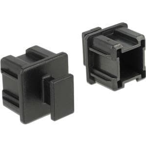 DeLOCK Støvdæksel til Mini SAS HD SFF 8644 hun med greb - Tilslutningsdæksel - Sort (pakke med 10) (64012)